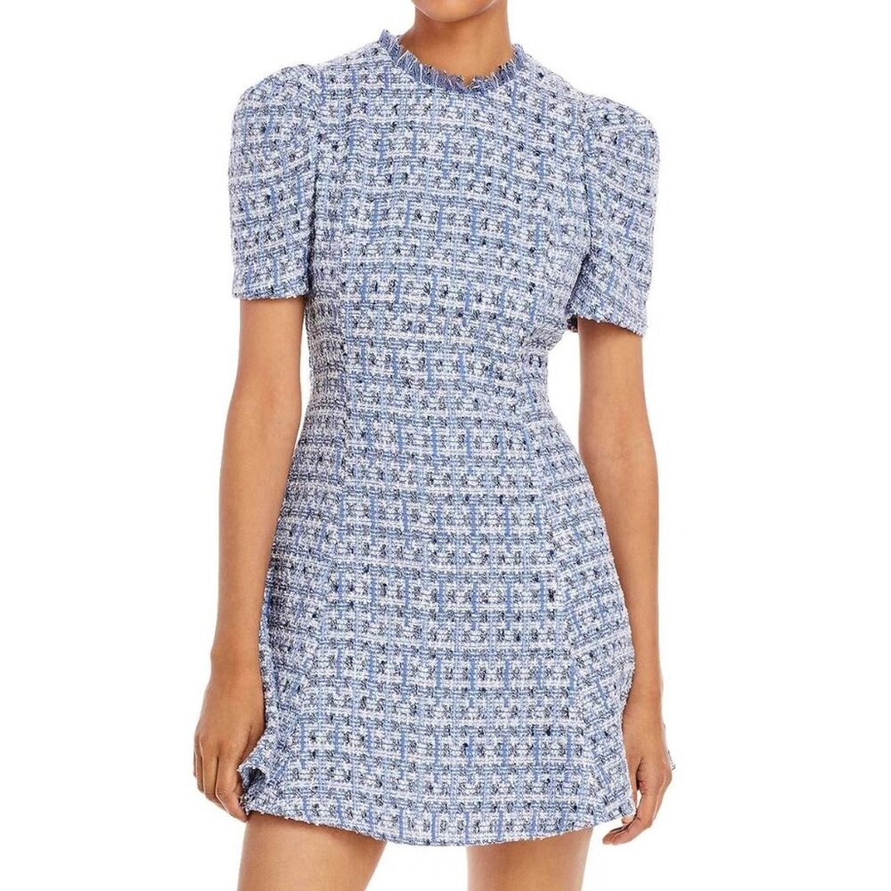 Aqua blue tweed dress, Worn 1 x